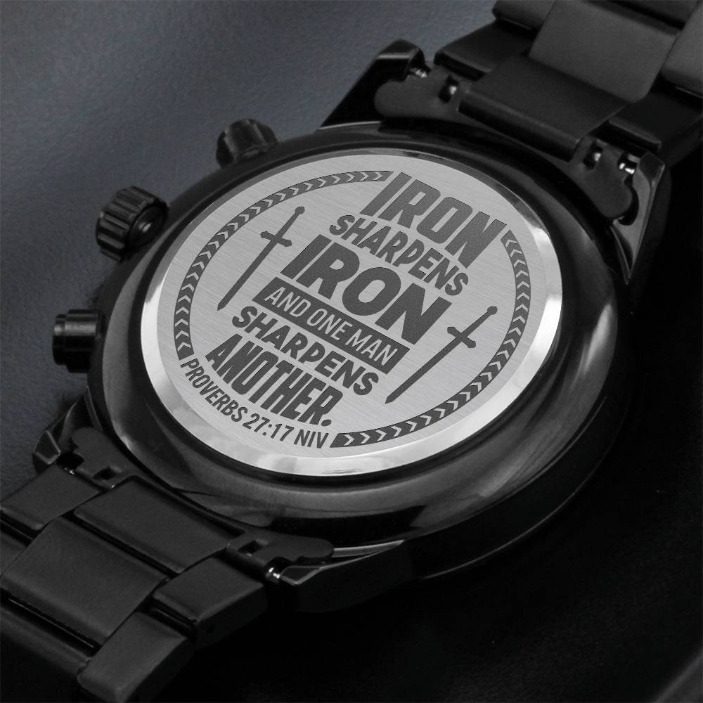 Men's Watch - Iron Sharpens Iron (Proverbs 2717)