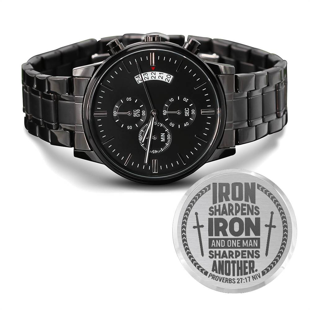 Men's Watch - Iron Sharpens Iron (Proverbs 2717)