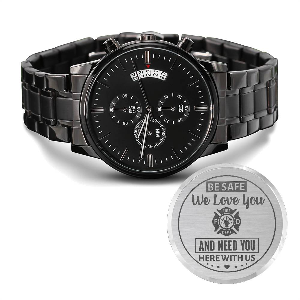 Men's Watch. To My Firefighter Husband