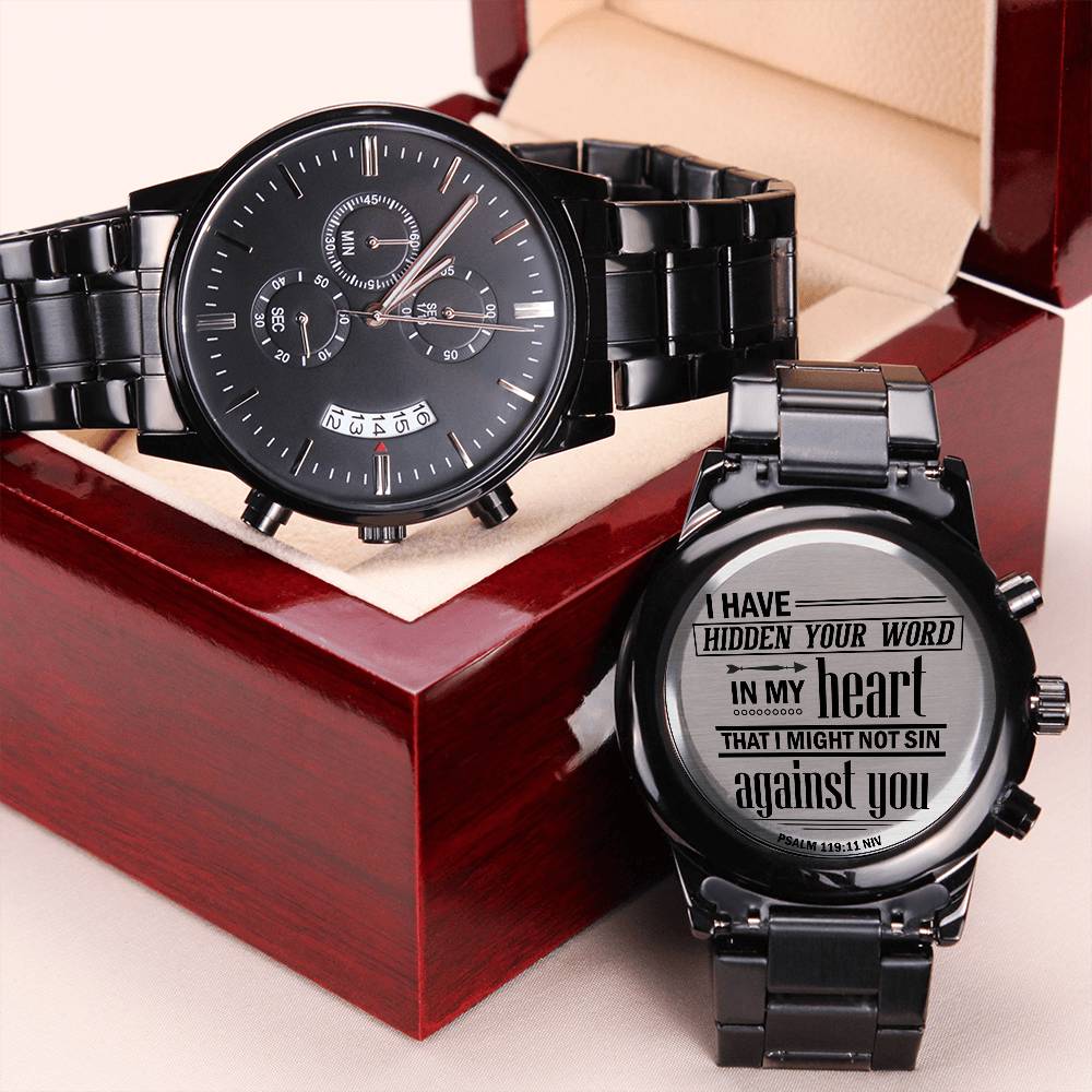 Men's Watch-I Have Hidden Your Word (Psalm 11911)