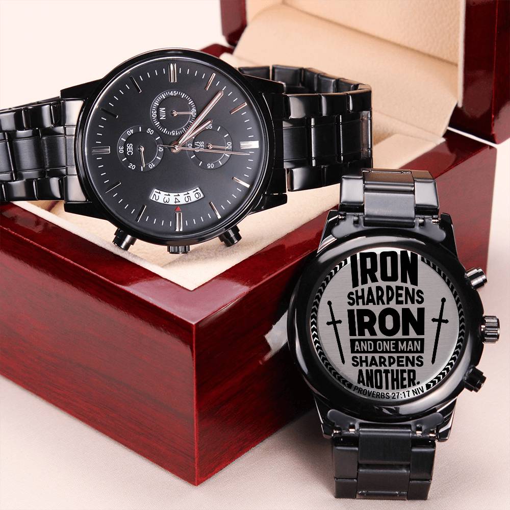 Men's Watch - Iron Sharpens Iron (Proverbs 2717)