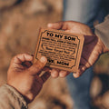 To My Son – Leather Wallet
