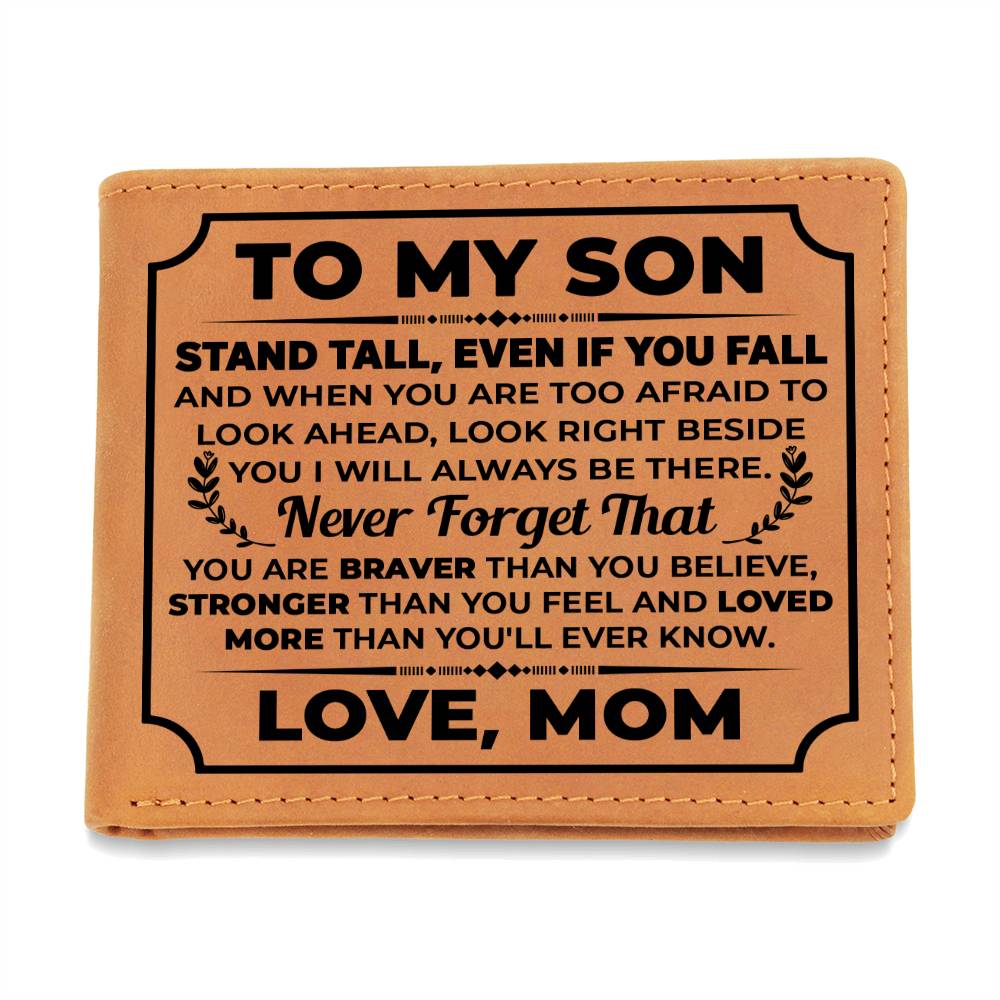 To My Son – Leather Wallet