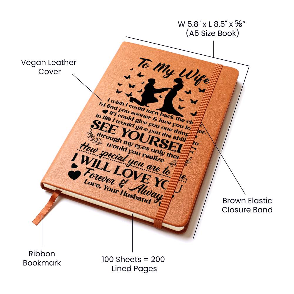 Personalized Journal - "For My Wife"