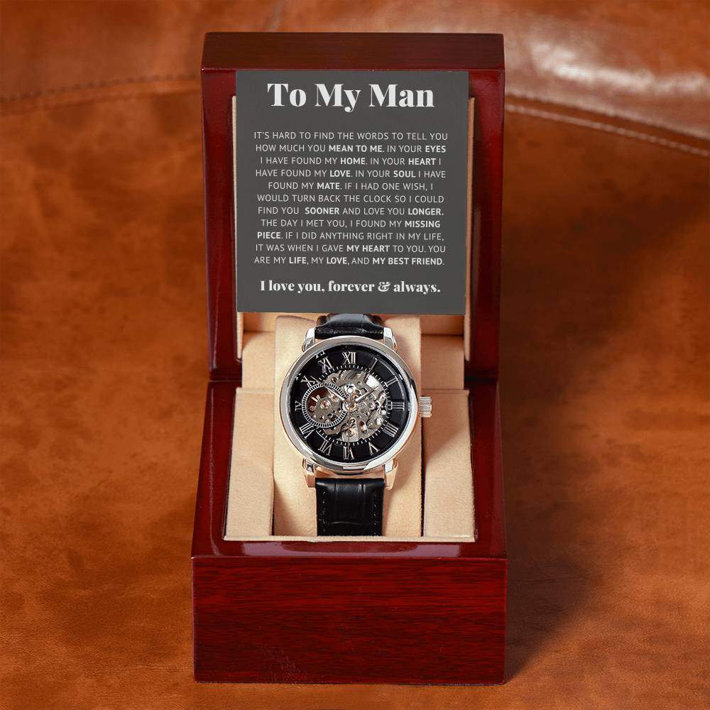 Men's Watch. To My Man, My Love, My Best Friend