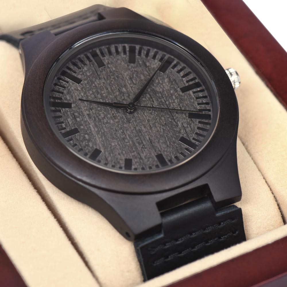 Wooden Watch. Dad's Love