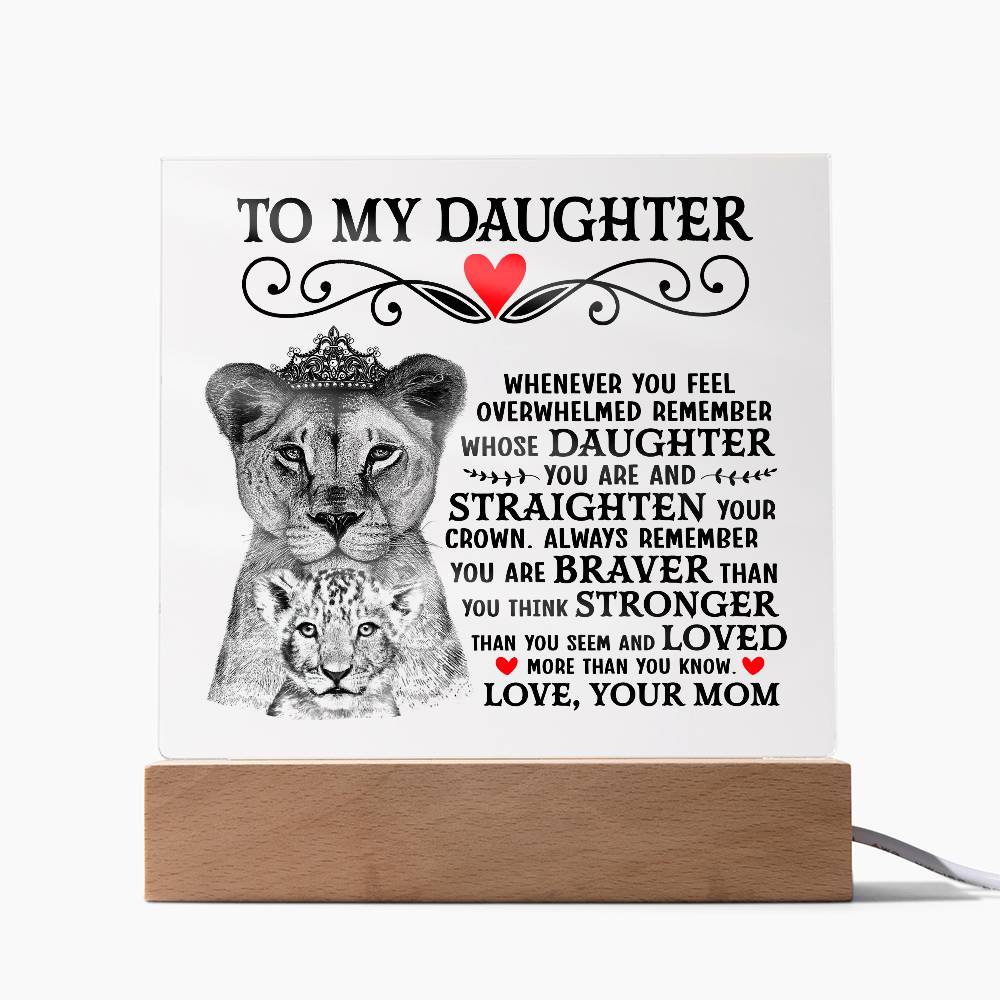 To My Daughter – Acrylic Square