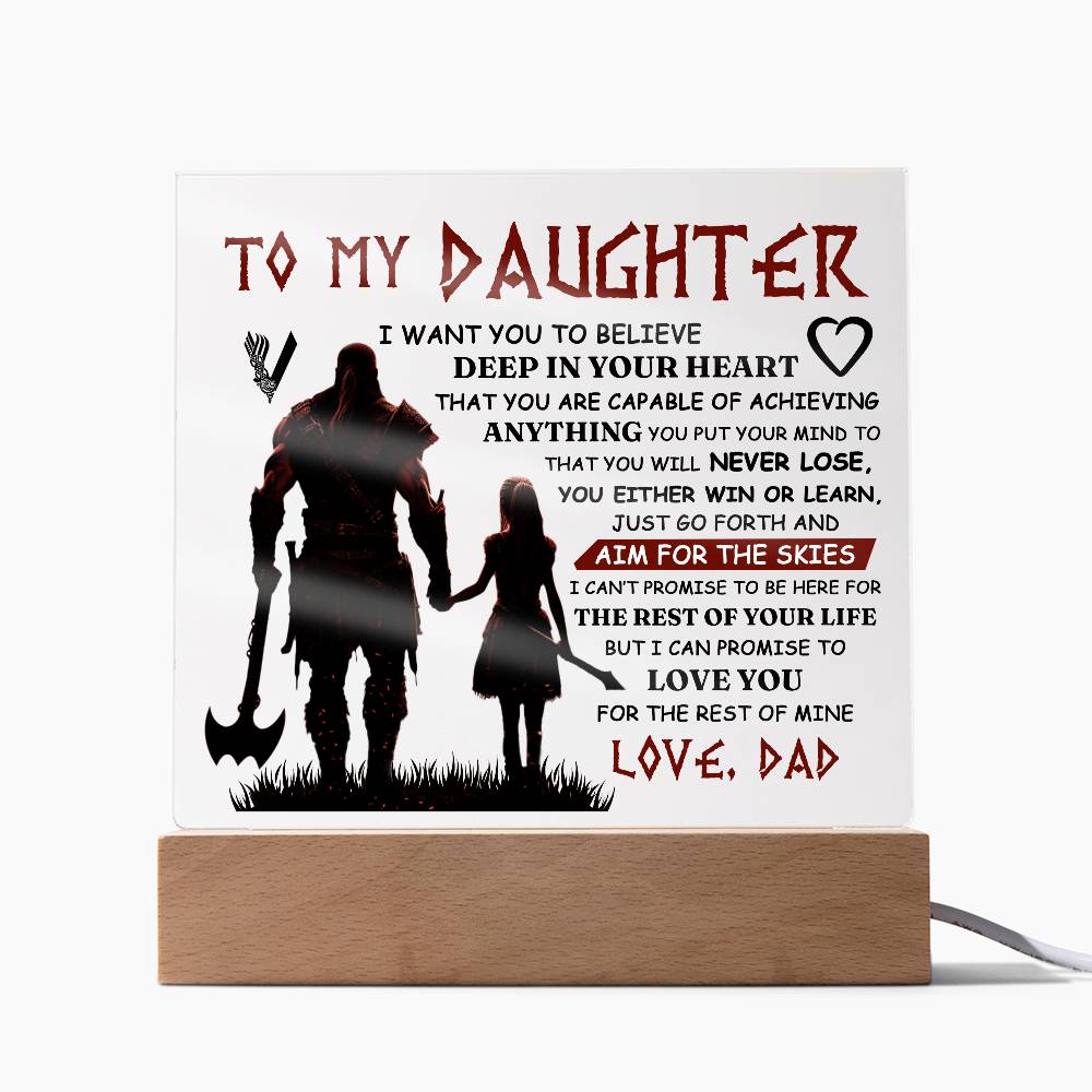 To My Daughter – Acrylic Square
