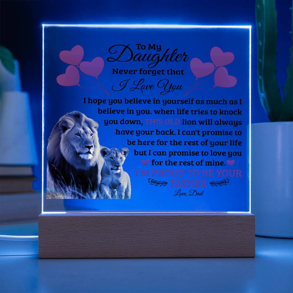 To My Daughter – Acrylic Square