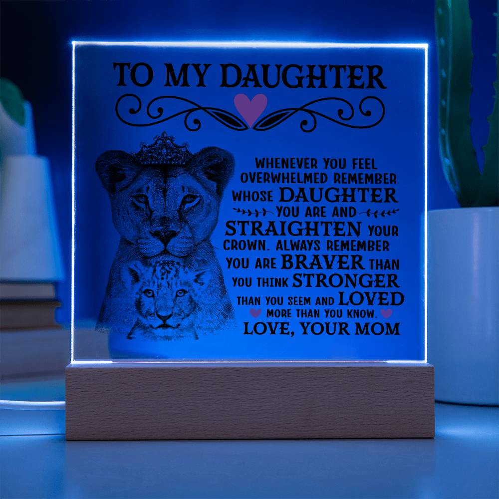 To My Daughter – Acrylic Square