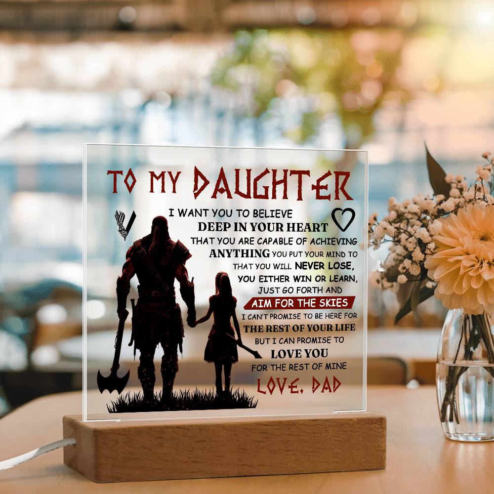 To My Daughter – Acrylic Square