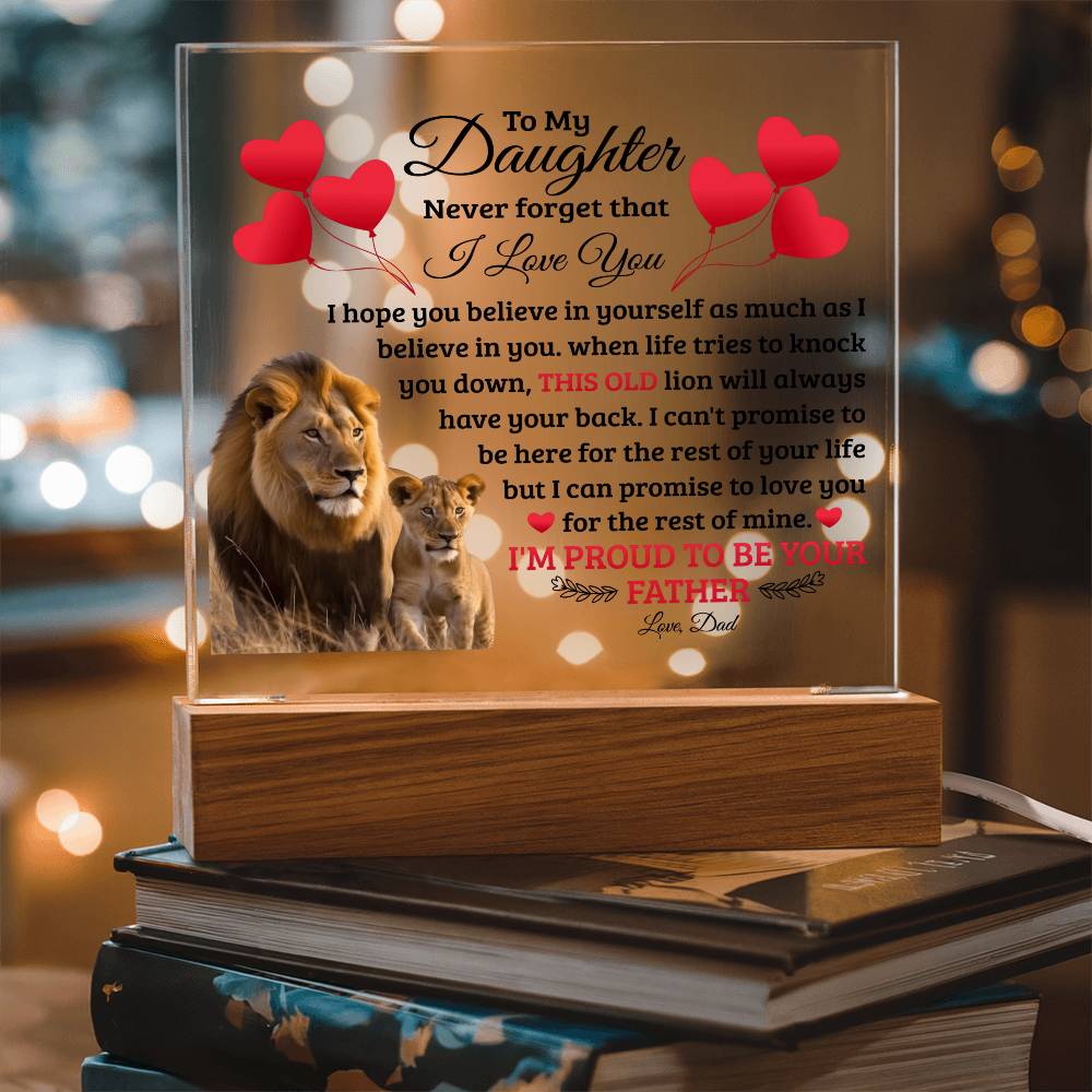 To My Daughter – Acrylic Square