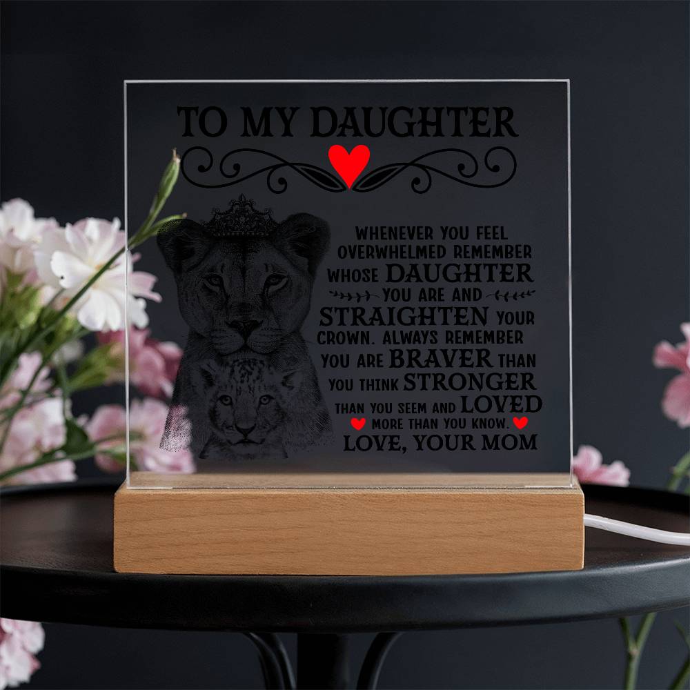 To My Daughter – Acrylic Square