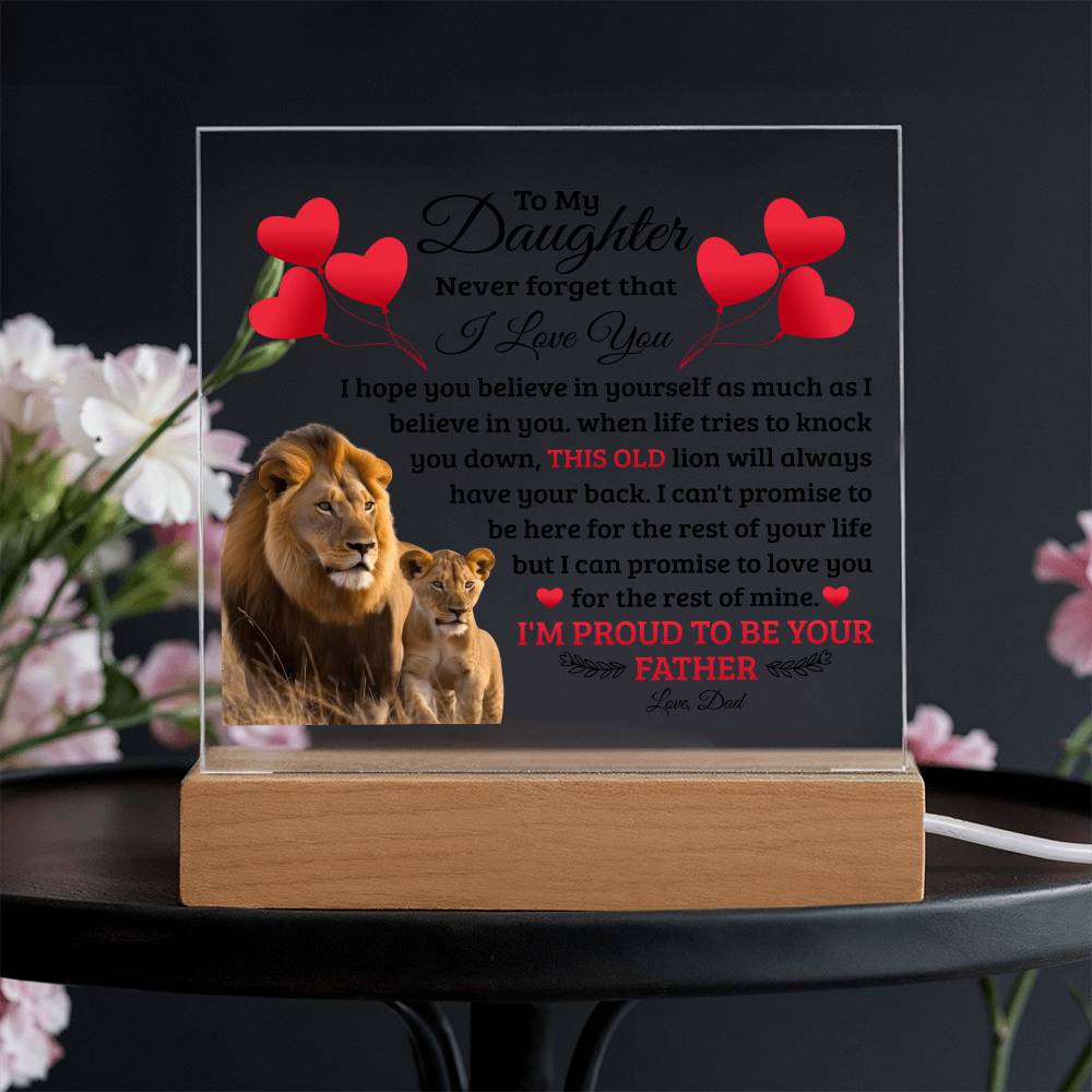 To My Daughter – Acrylic Square
