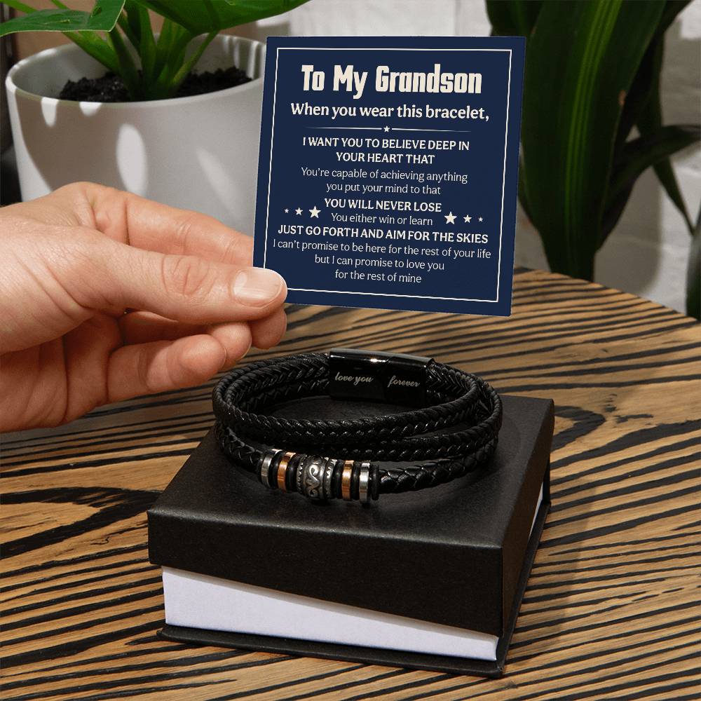 Bracelet - Grandson. Love You Forever