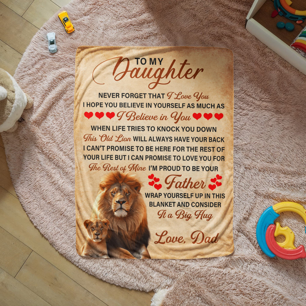 To My Daughter – Sherpa Fleece Blanket
