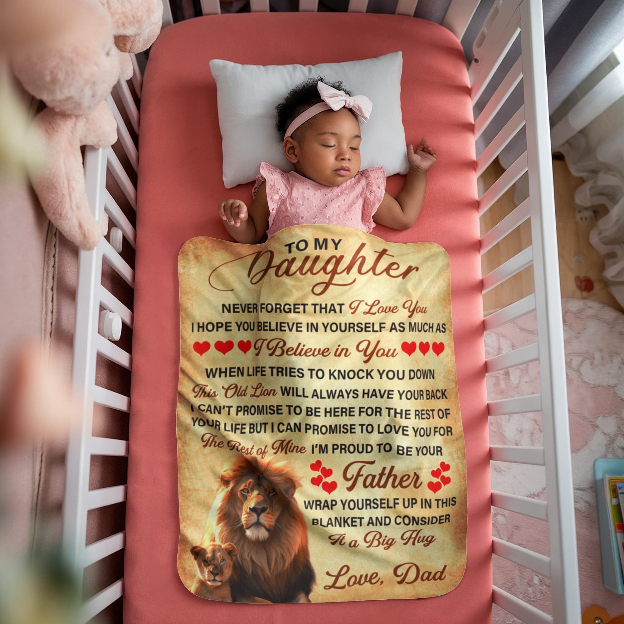 To My Daughter – Sherpa Fleece Blanket