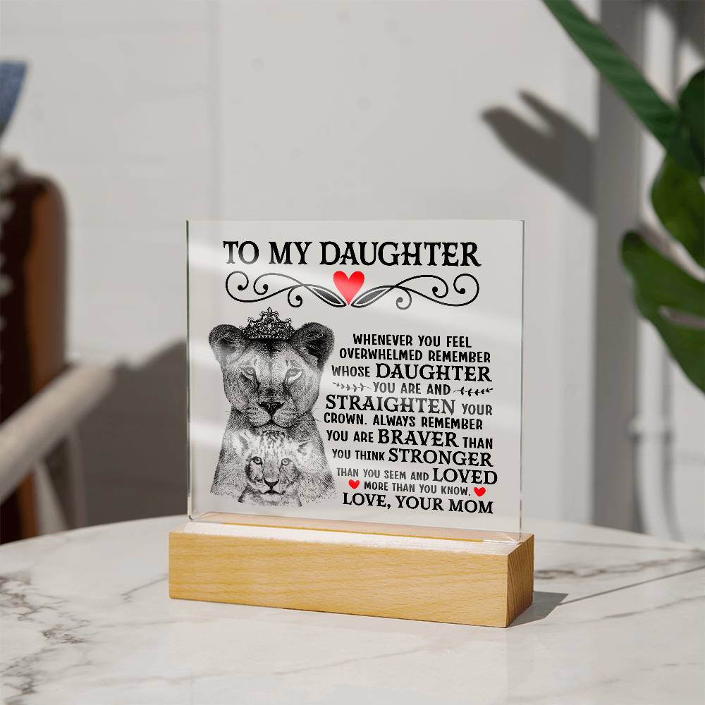 To My Daughter – Acrylic Square