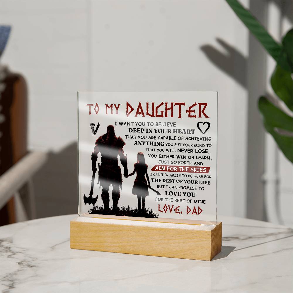 To My Daughter – Acrylic Square