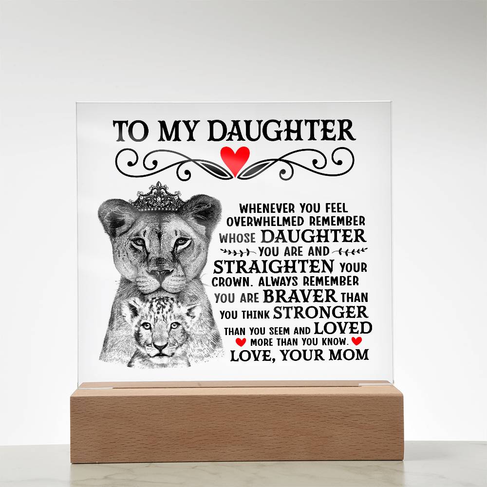 To My Daughter – Acrylic Square
