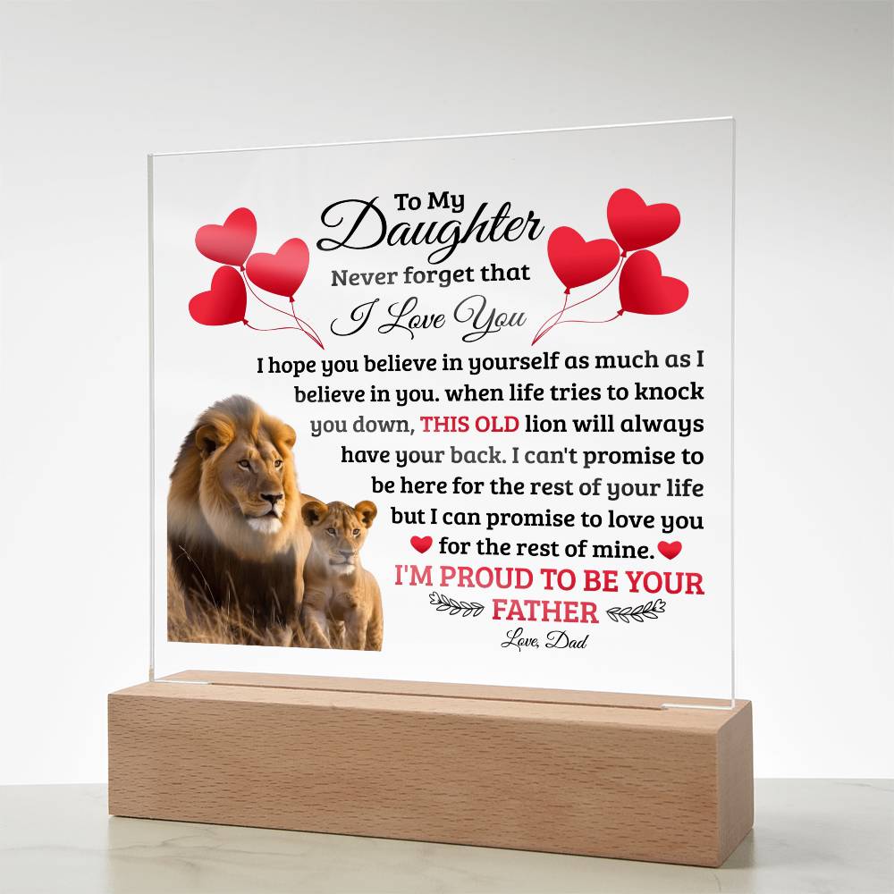 To My Daughter – Acrylic Square