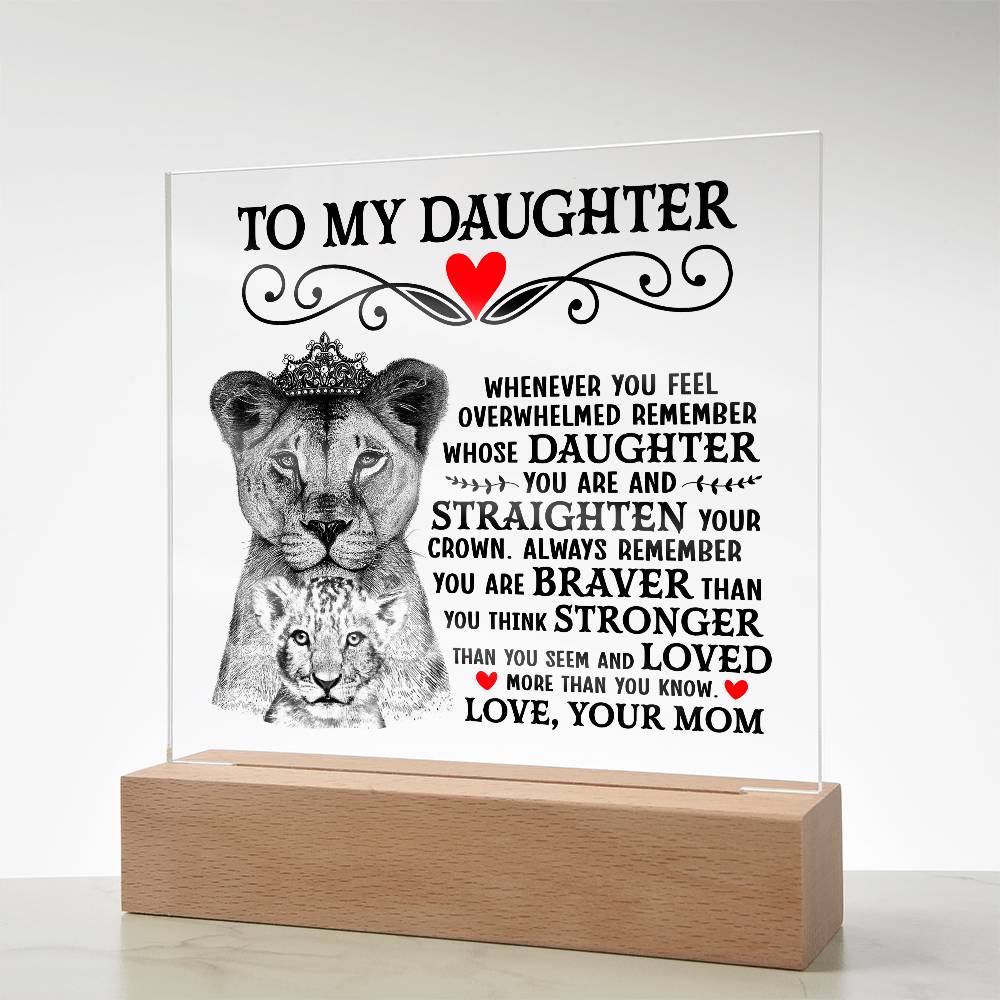 To My Daughter – Acrylic Square