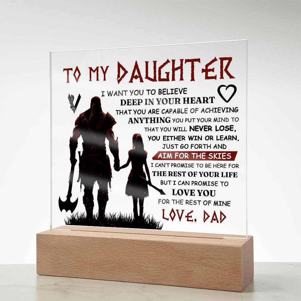 To My Daughter – Acrylic Square