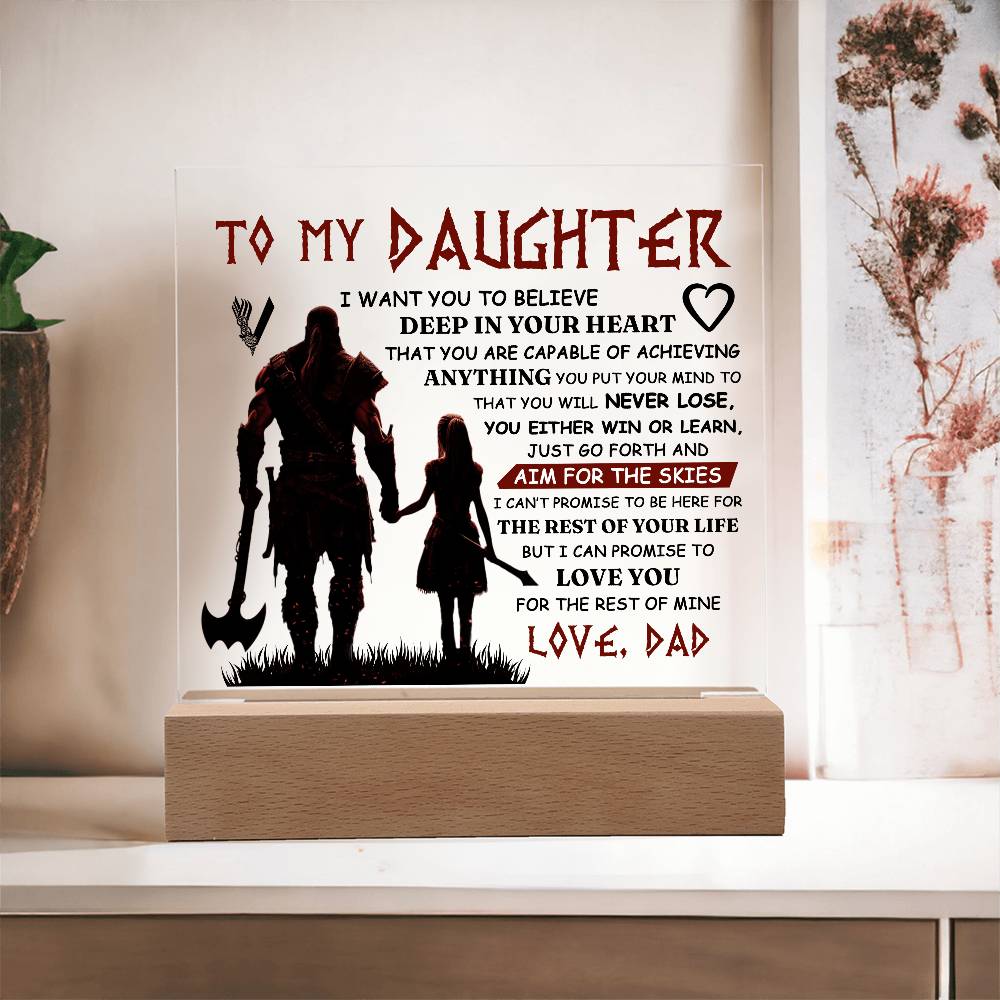 To My Daughter – Acrylic Square