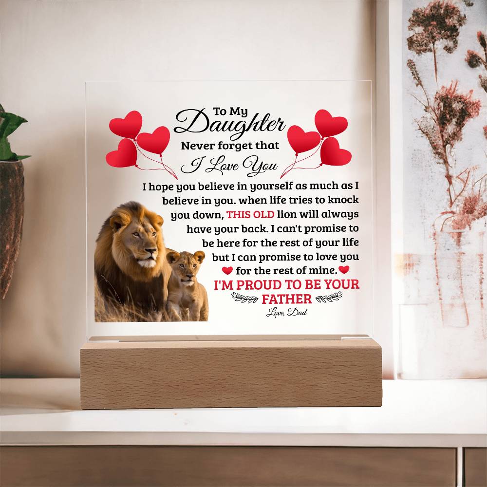 To My Daughter – Acrylic Square