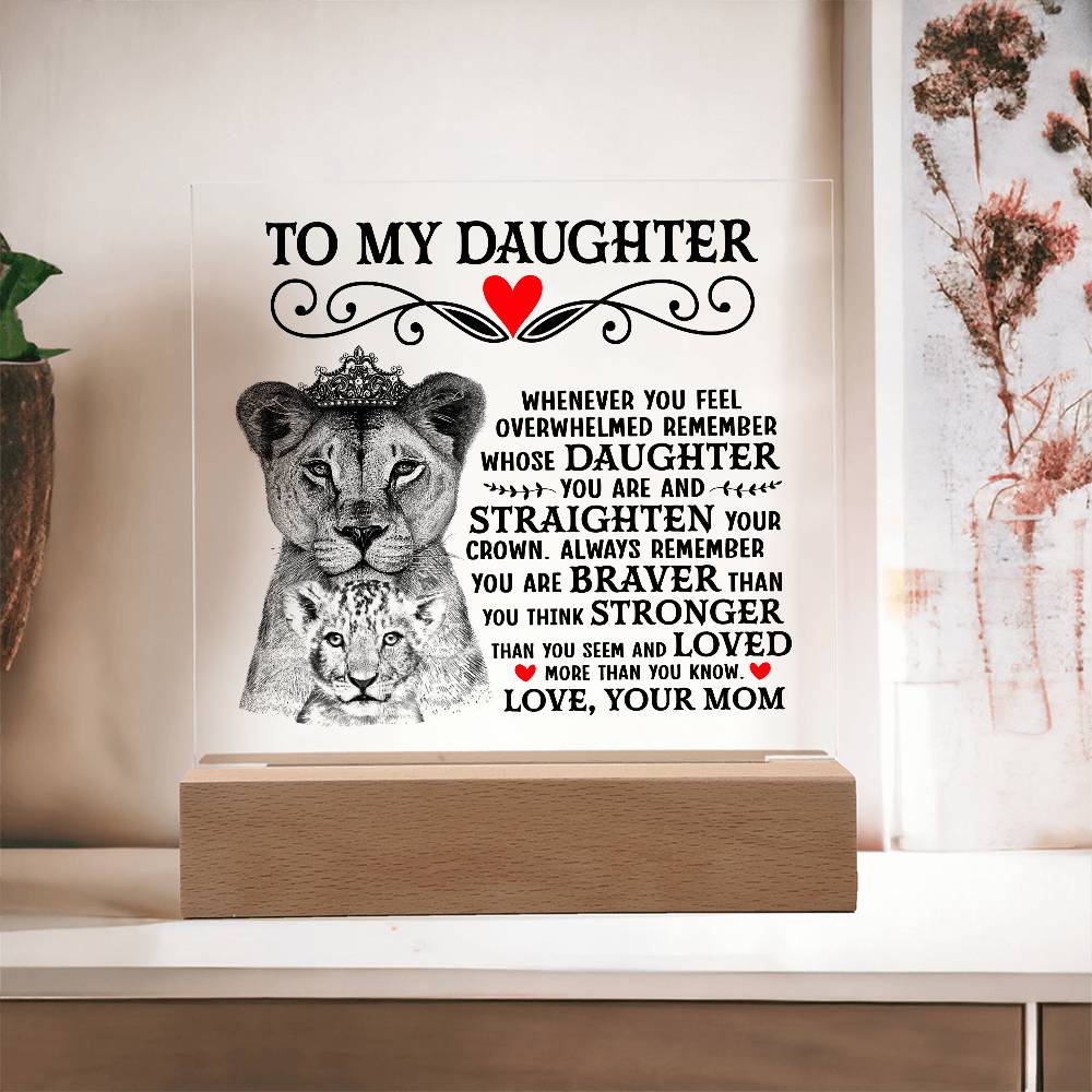 To My Daughter – Acrylic Square