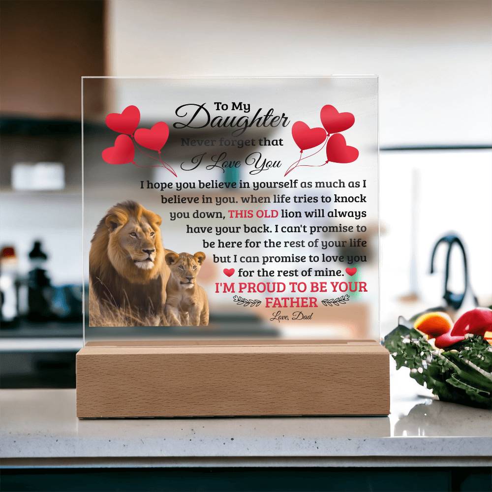 To My Daughter – Acrylic Square