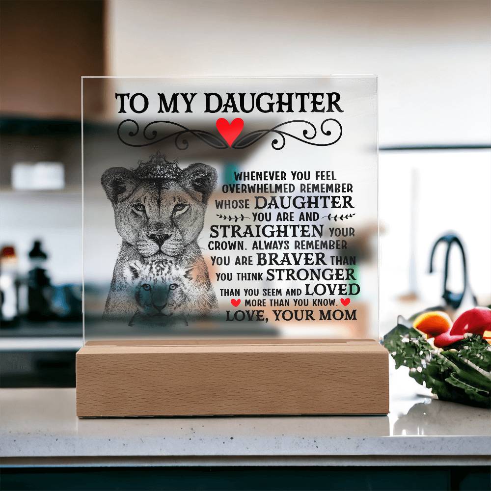 To My Daughter – Acrylic Square
