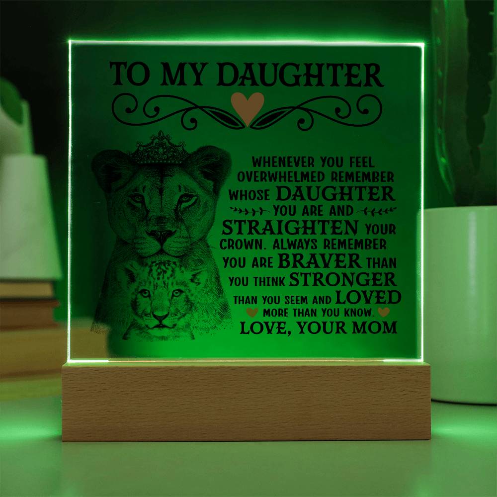 To My Daughter – Acrylic Square