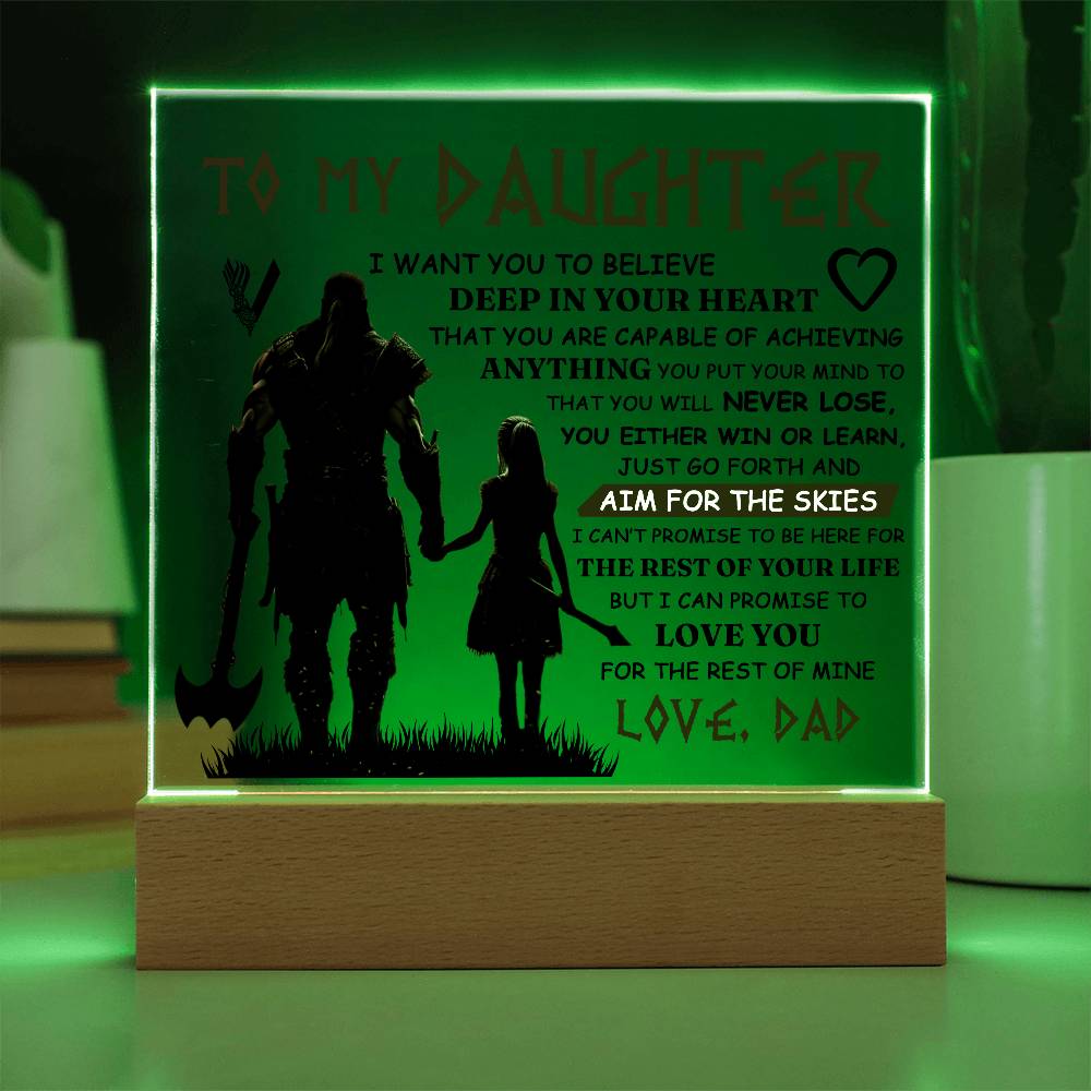 To My Daughter – Acrylic Square