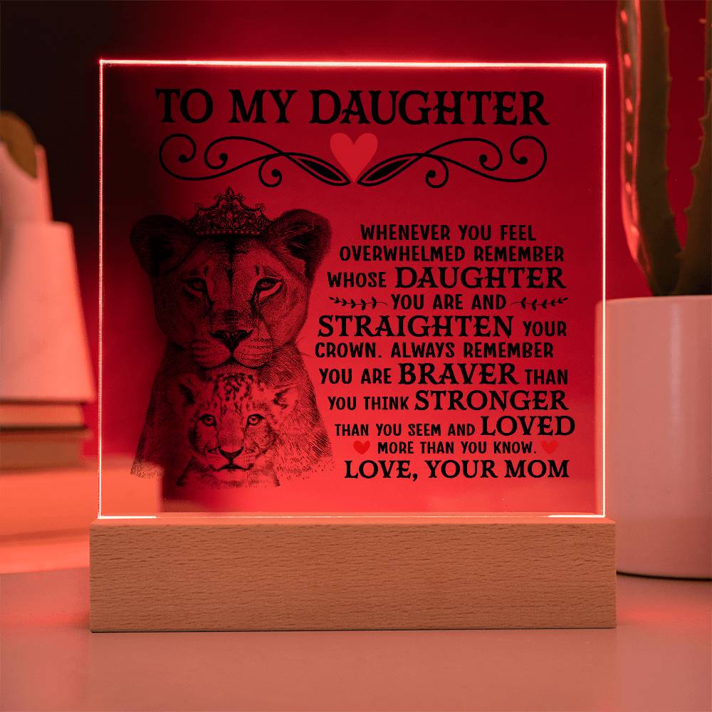 To My Daughter – Acrylic Square