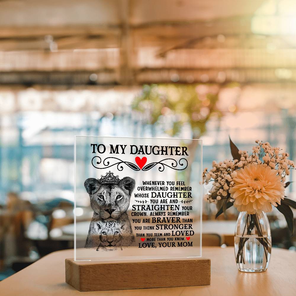 To My Daughter – Acrylic Square