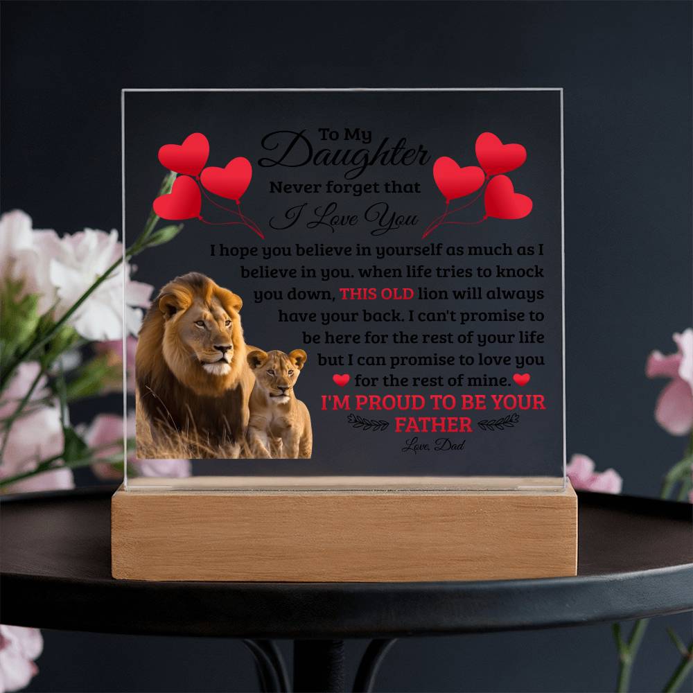 To My Daughter – Acrylic Square