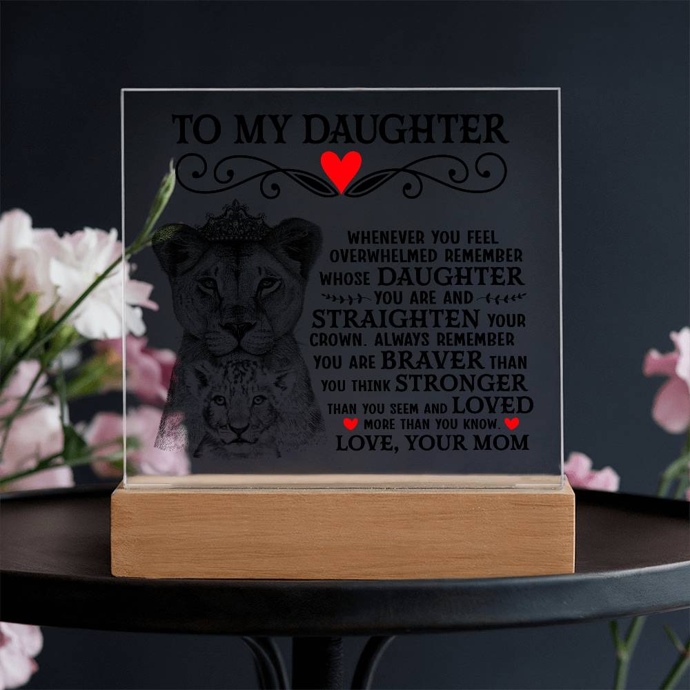 To My Daughter – Acrylic Square